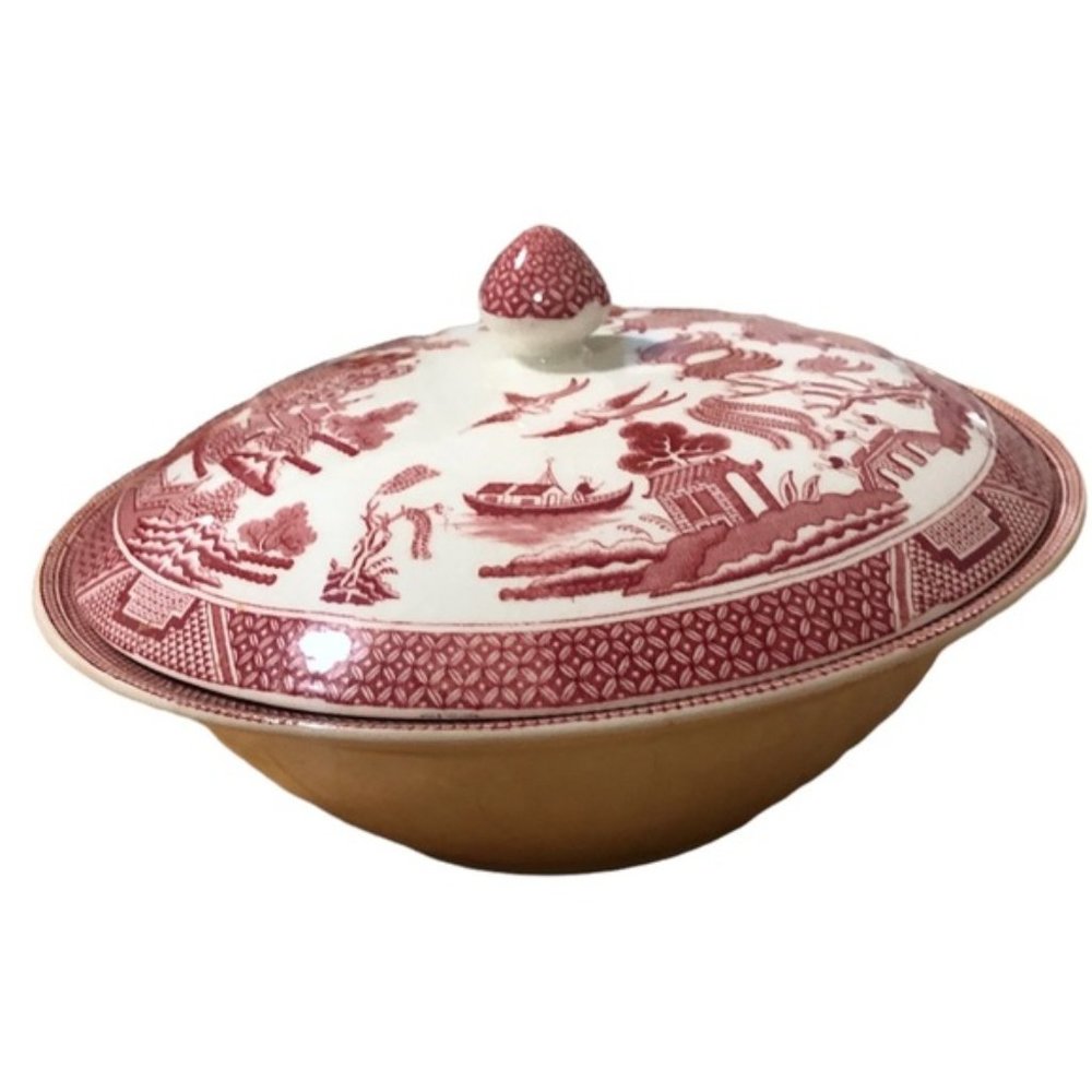 Red Willow Vegetable Tureen with Lid